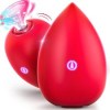 Vibrator Adult Sex Toys for Women - Sex Toy Rose Makeup Sponges Egg-Shaped