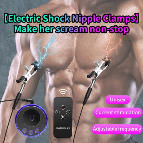 Electric BDSM Nipple Clamps