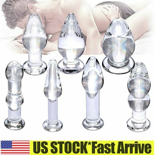 Crystal Glass Anal Butt