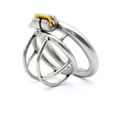 Sexy Stainless Steel Male Chastity Device Super Small Short Cage Ring Lock Metal