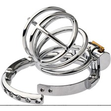 stainless steel Adjustable Ring Chastity Cage Device for Men Ring Lock